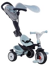 Tricikli od 10. meseca - Tricikel in voziček v enem z zavoro Baby Driver Plus Blue Smoby z EVA kolesi in intuitivnim vodenje moder od 10 mes_1