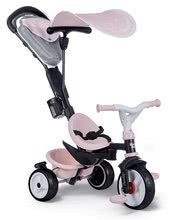 Kinderdreiräder ab 10 Monaten - Dreirad und Kinderwagen in einem mit Bremse Baby Driver Plus Pink Smoby mit EVA-Rädern und intuitiver Steuerung Pink ab 10 Monaten_1