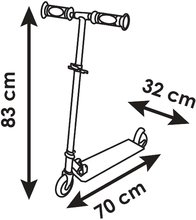 Monopattini a due ruote - Monopattino a due ruote Mario 2 Wheels Foldable Scooter Smoby pieghevole con freno regolabile in altezza fino a 83 cm dai 5 anni SM750370_3