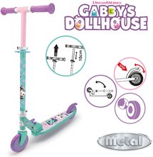 Darček a zľava -5% - Trotinetă cu două roți Gabby 2 Wheels Foldable Scooter Smoby cu frână pliabilă max. 83 cm de la 5 ani_1