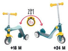 Trikolesni skiroji - Skiro & poganajlec Reversible 2v1 Scooter Smoby trikolesni kovinsko siv višina ročaja 53/63 cm nosilnost 20 kg od 18 mes_2