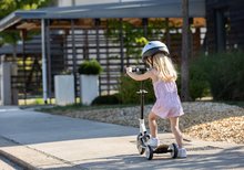 Koloběžky tříkolové - Dřevěná koloběžka tříkolová Wooden 3W Foldable Scooter Black Smoby skládací a výškově nastavitelná_3