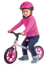 Babytaxiuri de la 18 luni - Bicicletă fără pedale First Bike Smoby cu scaun reglabil în înălțime roz-negru de la 18 luni_1