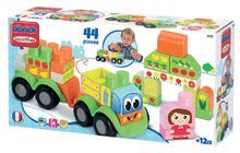 Cuburi si jocuri de construit - Camion cu remorcă Abrick Écoiffier joc de construit cu imprimare IML 44 bucăţi de la 12 luni_1