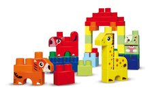 Cuburi si jocuri de construit - Joc de construit cu animăluțe Les Maxi Animals Abrick Écoiffier cu imprimare IML în cutie mare de depozitare cu 60 de cuburi de la 12 luni_0