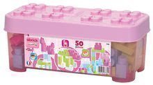 Seturi babytaxiuri - Set babytaxiu Scooter Pink Smoby şi joc de construit Maxi Abrick Écoiffier în cutie cu cuburi mari de la 18 luni_1