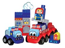 Cuburi si jocuri de construit - Joc de construit Maxi Abrick Maşină de pompieri Écoiffier cu 66 de cuburi cu marcaj IML de la 12 luni_2