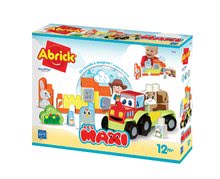 Cuburi si jocuri de construit - Joc de construit Maxi Abrick Fermă Écoiffier cu 41 de cuburi cu imprimeu de la 12 luni_3