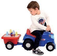 Guralice za djecu od 12 mjeseci - Guralica traktor s prikolicom Maxi Abrick Écoiffier plava s 11 kocki od 12 mjeseci_0