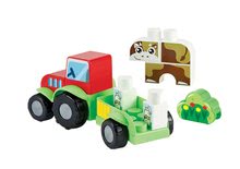 Kostky a stavebnice - Stavebnice Maxi Abrick Farma s traktorem a zvířátky Écoiffier 23 dílů od 12 měsíců_0