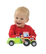 Cuburi si jocuri de construit - Joc de construit Maxi Abrick Fermă cu tractor şi animale Écoiffier 23 de piese de la 12 luni_1