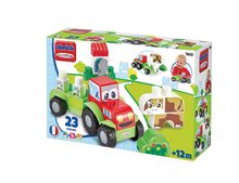 Cuburi si jocuri de construit - Joc de construit Maxi Abrick Fermă cu tractor şi animale Écoiffier 23 de piese de la 12 luni_2