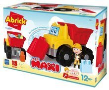 Cuburi si jocuri de construit - Joc de construit Abrick utilaj de lucru Les Maxi Écoiffier cu 15 bucăți de cuburi de construit de la 12 luni_1