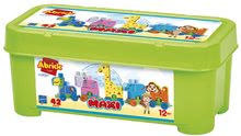 Giochi di costruzioni per i più piccoli - Gioco di costruzione in box Les Maxi Abrick Écoiffier animali teno su ruote dai 12 mesi_1