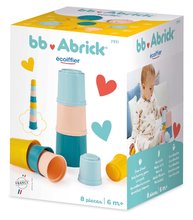 Dezvoltarea abilităților motorii - Turn didactic BB AbricK Écoiffier 8 cupe colorate pentru cei mici de la 6 luni_2