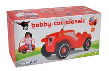 Odrážadlá sety - Set odrážadlo Bobby Classic BIG s klaksónom červené, prívesný vozík a autíčko na naťahovanie Mini Bobby od 12 mes_26