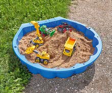 Sandkästen für Kinder - Sandgrube Muschel Watershell Blue BIG für Wasser und Sand 100 Liter blau 88*88*20 cm ab 12 Monaten_0