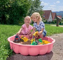 Pískoviště sety - Set pískoviště mušle dvoudílné Watershell Pink BIG růžové a odrážedlo s gumovými koly od 12 měsíců_1