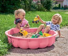 Pieskoviská pre deti - Set pieskovisko mušľa dvojdielne Watershell Pink BIG ružové a hygienický piesok pre najmenších 15 kg_2