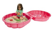 Pieskoviská pre deti - Pieskovisko dvojdielne Watershell Pink BIG mušľa 2*100 l na vodu a piesok 88*88*21 cm ružové od 18 mes_1
