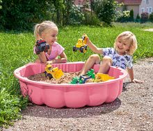 Sandkästen für Kinder - Sandgrube Muschel Watershell Pink BIG für Wasser und Sand 100 Liter pink 88*88*20 cm ab 12 Monaten_0