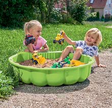Pieskoviská pre deti - Set pieskovisko mušľa dvojdielne Watershell Green BIG zelené a hygienický piesok pre najmenších 15 kg_0