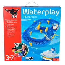 Vodne dráhy pre deti - Vodná hra Waterplay Rotterdam BIG skladacia s lodičkami modrá_11