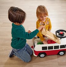 Odrážadlá od 18 mesiacov - Odrážadlo minibus so zvukom Baby Volkswagen T1 BIG s reálnym dizajnom a odkladacím priečinkom od 24 mes_1