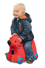 Rutschfahrzeuge ab 18 Monaten - Laufrad Koffer auf Rädern Hund Bobby BIG mit Geheimfach 15 L Kapazität rot_8