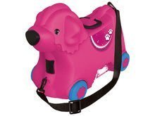 Guralice setovi - Guralica kofer na kotačima Pas Bobby BIG ružičasti + kolica sa sladoledom Délices s košarom_0
