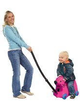 Guralice za djecu od 18 mjeseci - Guralica kofer na kotačima Pas Bobby BIG ružičasta, volumen 15 L s tajnim odjeljkom_0