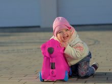 Guralice za djecu od 18 mjeseci - Guralica kofer na kotačima Pas Bobby BIG ružičasta, volumen 15 L s tajnim odjeljkom_1