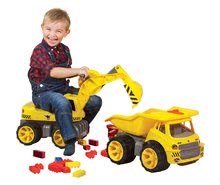 Ride-ons and balance bikes from 18 months - Maxi Power BIG Digger Excavator Vehicle with a seat, length: 73 cm, yellow_8