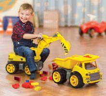 Ride-ons and balance bikes from 18 months - Maxi Power BIG Digger Excavator Vehicle with a seat, length: 73 cm, yellow_10