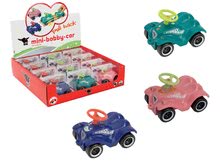 Avtomobilčki - Set treh avtomobilčkov na pull back pogon BIG Mini Boby Car Classic moder, rožnati in zeleni_0