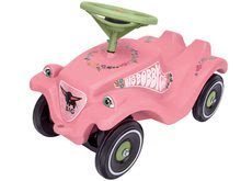 Maşinuţă babytaxiu Flower BIG Bobby Car Classic cu claxon roz de la 12 luni