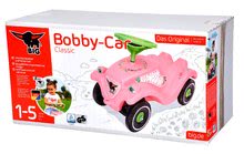 Odrážadlá od 12 mesiacov - Odrážadlo auto Flower Bobby Car BIG Classic s klaksónom ružové od 12 mes_3