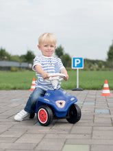 Babytaxiuri de la 12 luni - Maşinuţă babytaxiu Royal blue BIG New Bobby Car cu claxon şi roţi din cauciuc albastră de la 12 luni_1