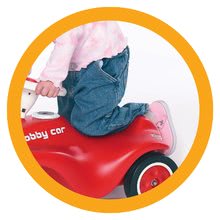 Odrážadlá od 12 mesiacov - Odrážadlo New Bobby BIG s klaksónom červené od 12 mes_4
