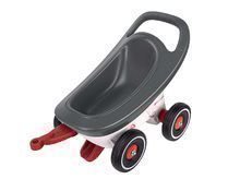 Babytaxiuri de la 12 luni - Set babytaxiu Bobby Car Neo BIG roz, cu sunet și cu roți cu 3-straturi și remorcă Buggy 3în1 cu funcții_2