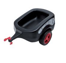 Odrážedla sety - Set odrážedlo auto Next Bobby Car BIG červené a přívěsný vozík černý s mini autíčkem od 12 měsíců_0