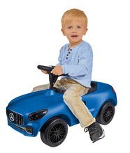 Babytaxiuri de la 18 luni - Babytaxiu mașinuță Mercedes AMG GT Bobby BIG albastră cu claxon de la 18 luni_1