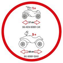 Guralice za djecu od 18 mjeseci - Guralica četverokotač Quad BIG crna s trubom_3