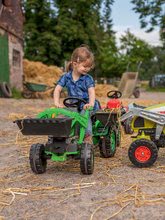 Tretfahrzeuge Sets für Kinder - Trettraktor-Set Jim Loader BIG mit Lader und Anhänger und interaktivem Lenkrad Auto mit Sound und Licht hellrot_10