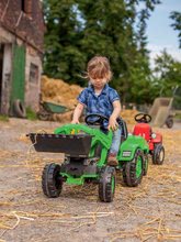 Otroška vozila na pedala kompleti - Komplet traktor na pedala Jim Loader BIG z nakladalnikom in prikolico in poganjalec štirikolesnik Quad s hupo_12