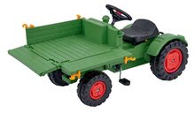 Voitures à pédales pour enfants - Tracteur Fendt BIG à pédales à la chaîne d'entraînement avec plate-forme et klaxon_0