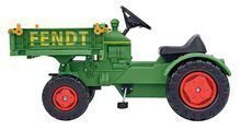 Voitures à pédales pour enfants - Tracteur Fendt BIG à pédales à la chaîne d'entraînement avec plate-forme et klaxon_2