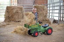 Voitures à pédales pour enfants - Tracteur Fendt BIG à pédales à la chaîne d'entraînement avec plate-forme et klaxon_2