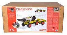 Pedálos gyermekjárművek - Pedálos traktor Claas Celtis BIG pótkocsival_10