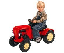 Voitures à pédales pour enfants - Tracteur pédale Porsche Diesel Junior BIG rouge_1